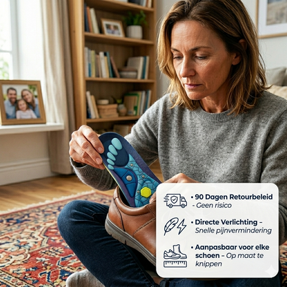 Magnetische Acupressuur Inlegzolen – Schokdempend & Orthopedisch Comfort voor Vermoeide Voeten